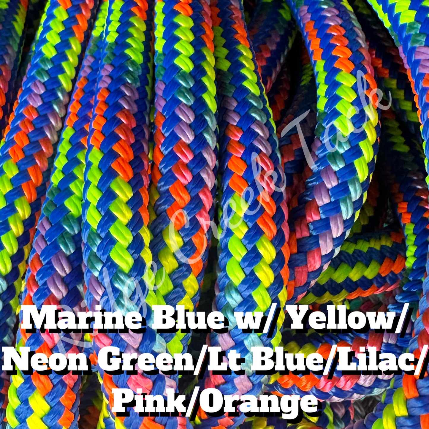9/16" Double Braid Polyester Yacht Rope - For Reins and Leads By The Foot