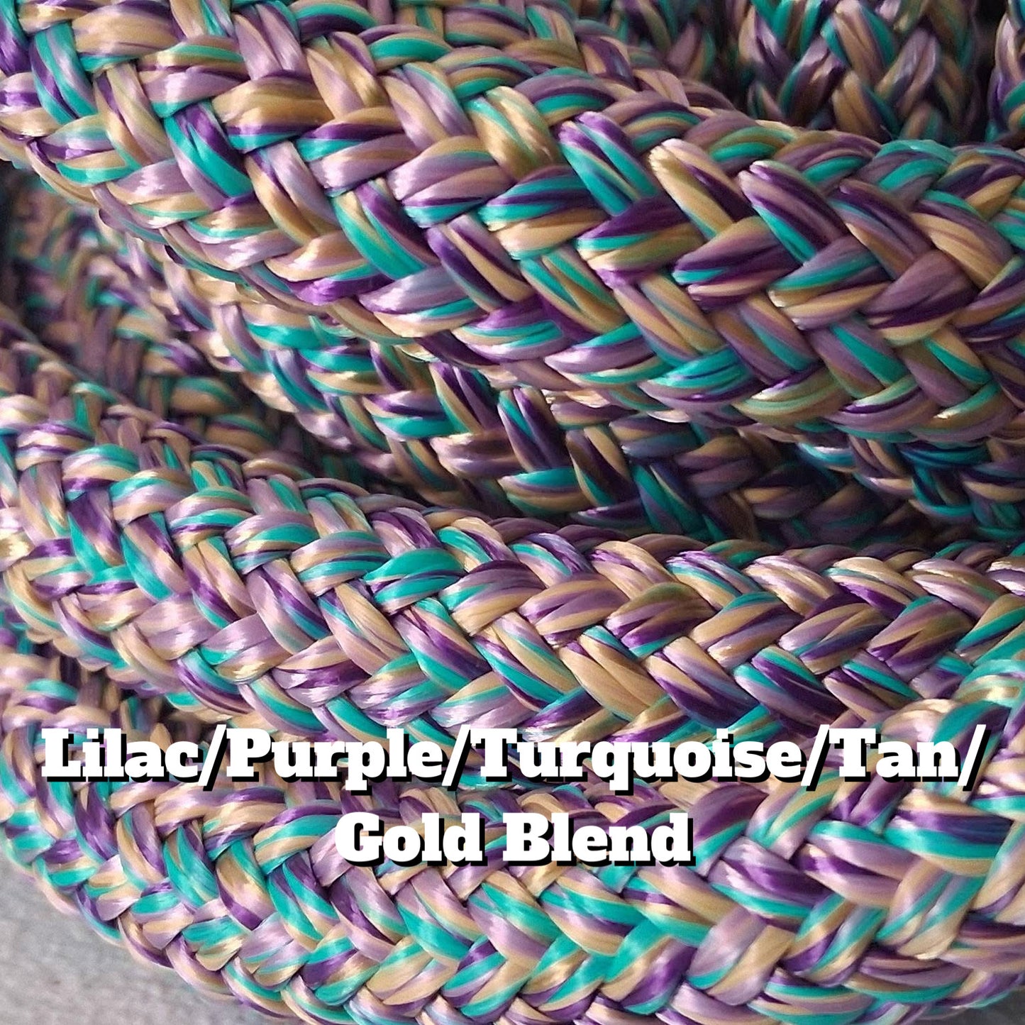 9/16" Double Braid Polyester Yacht Rope - For Reins and Leads By The Foot